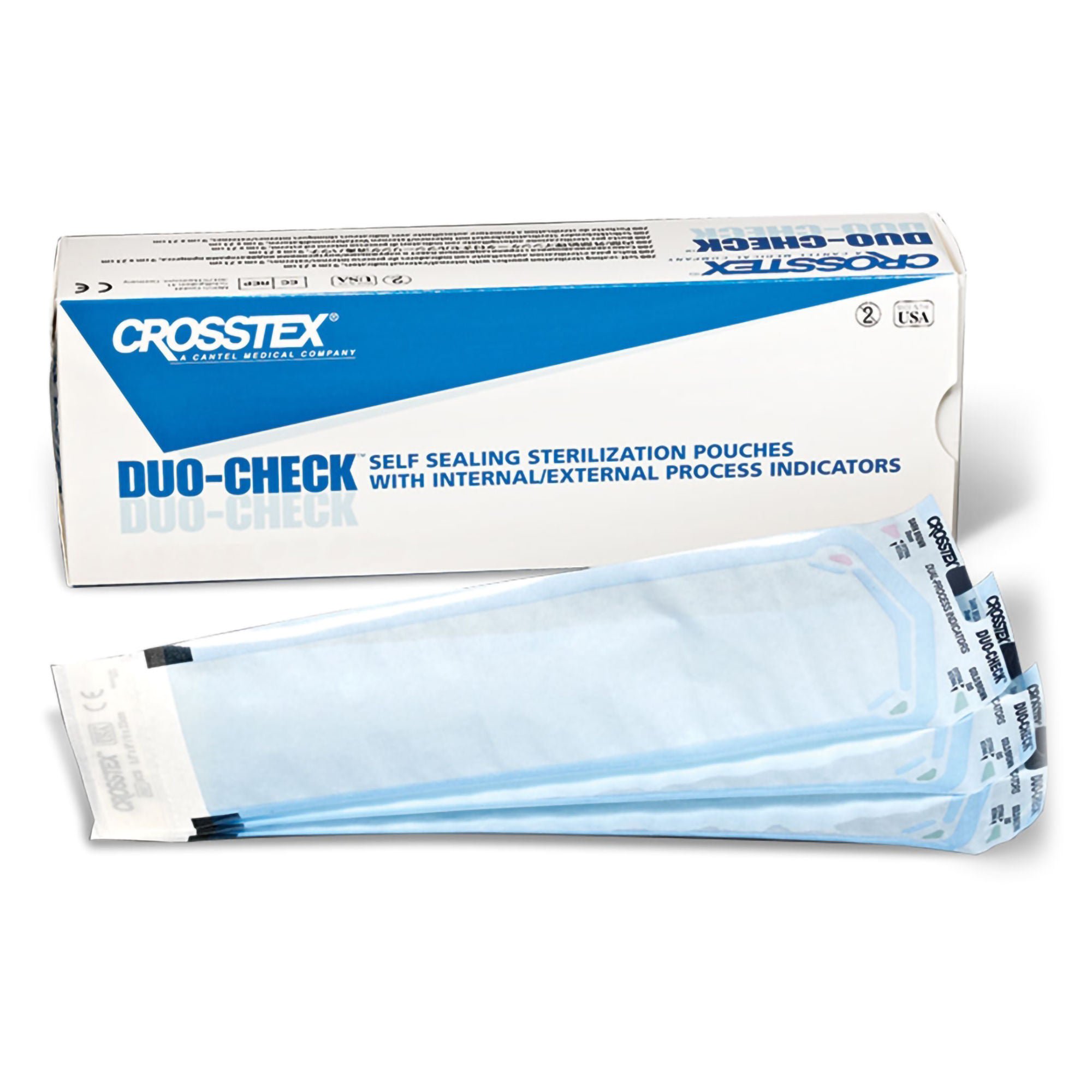 Duo-Check® Sterilization Pouch, 8 x 16 Inch