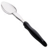 14-inch Stainless steel solid basting spoon with Ergo Grip™ black handle