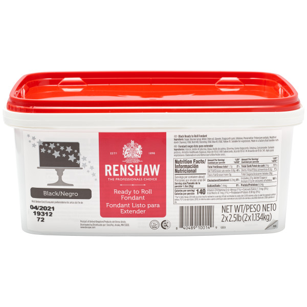Renshaw Black 5 lb. Fondant