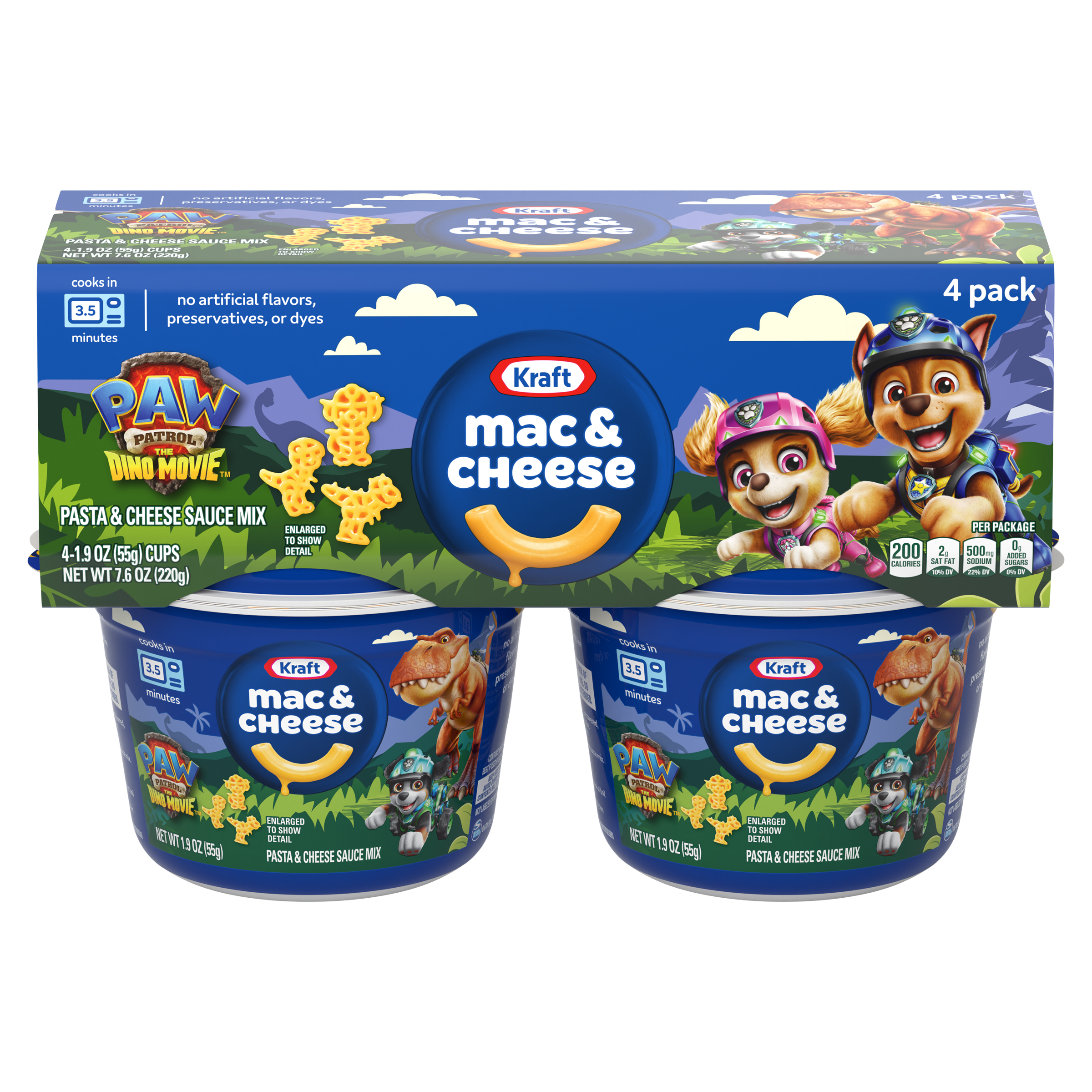Mac & Cheese Macaroni and Cheese Dinner Easy Microwavable Dinner with Nickelodeon Paw Patrol Pasta Shapes