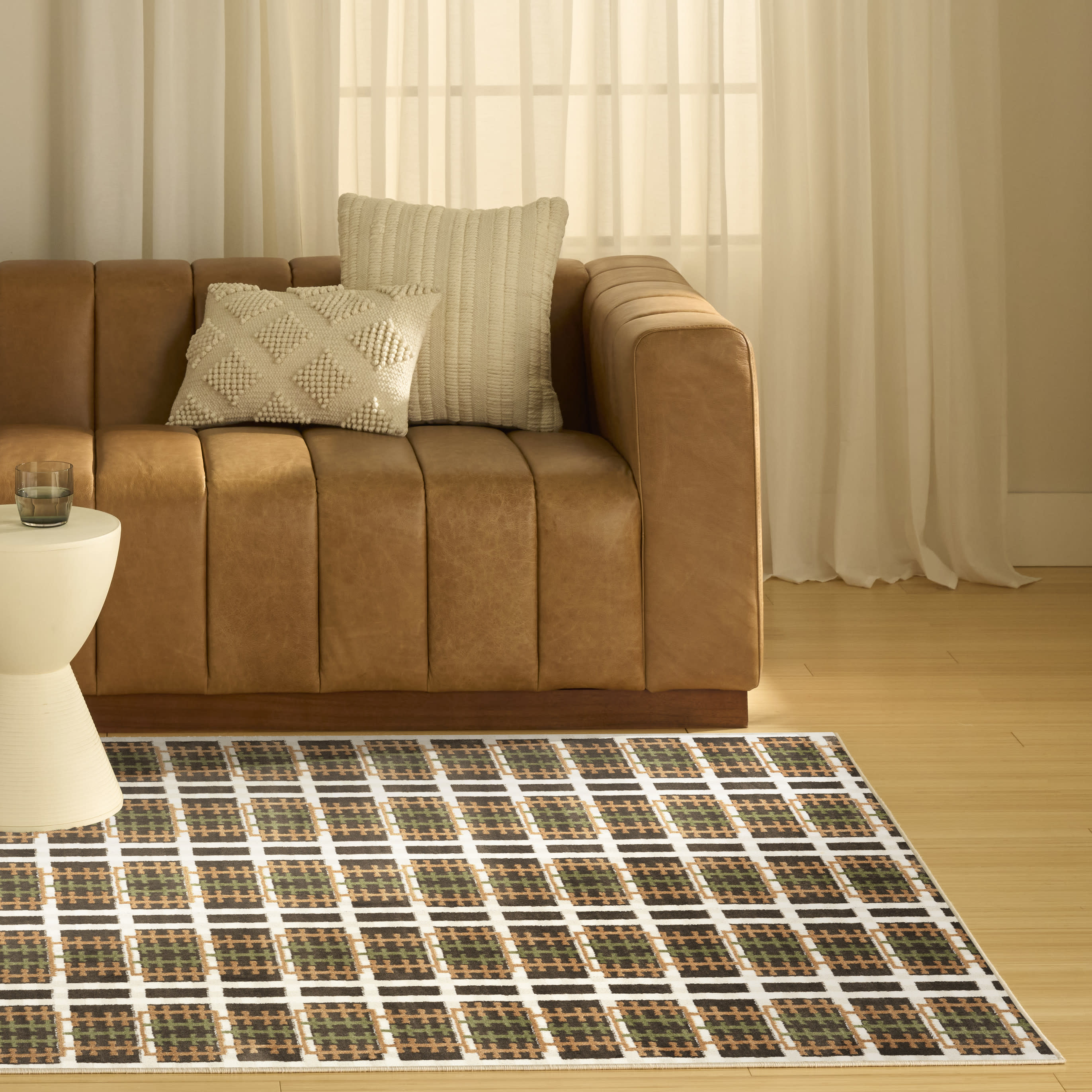 Nourison Nordic 5' x 7' Charcoal Multicolor Modern Indoor Rug