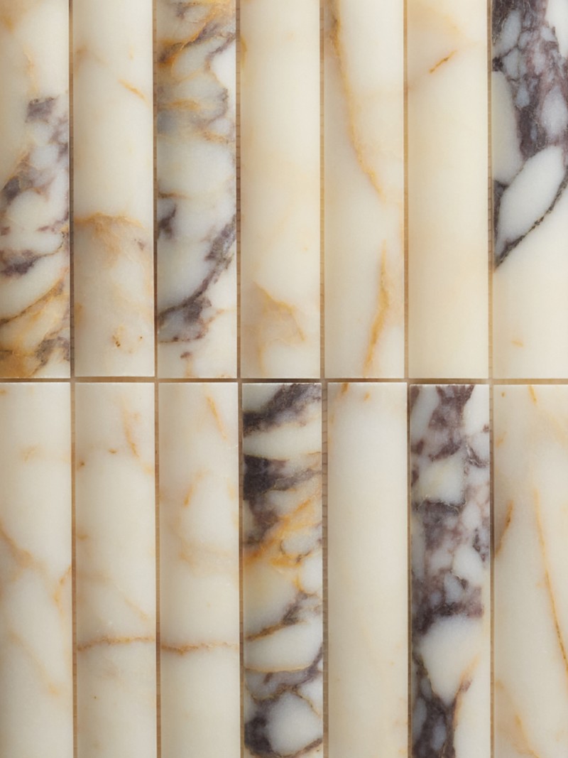 a row of marble tiles with different colors.