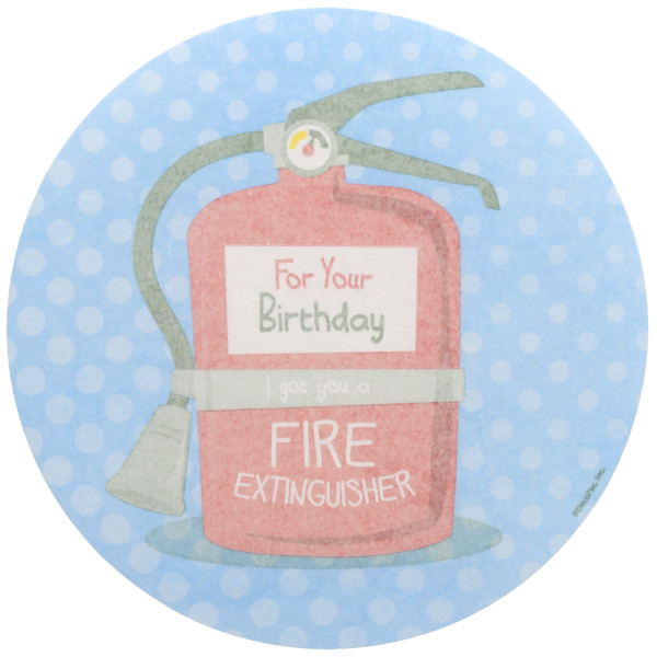 Birthday Fire Extinguisher Sugar Paper