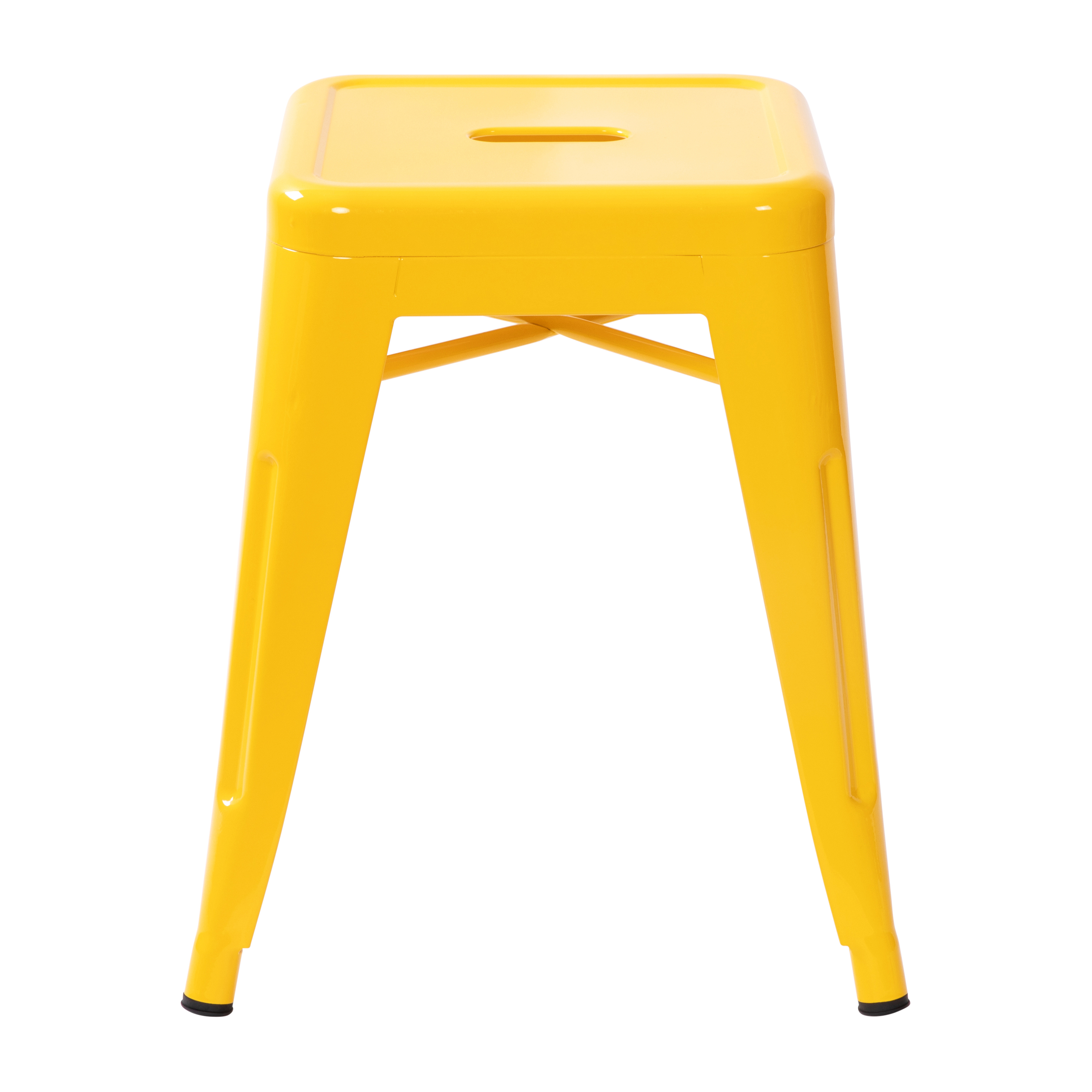 18" Table Height Stool, Stackable Backless Metal Indoor Dining Stool, Commerc... - Picture 88 of 114