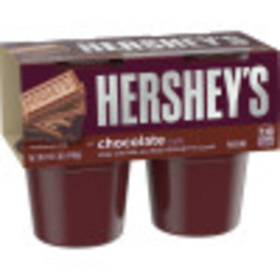 Hershey's Chocolate Pudding with Milk & Real Cocoa, 4 ct Cups