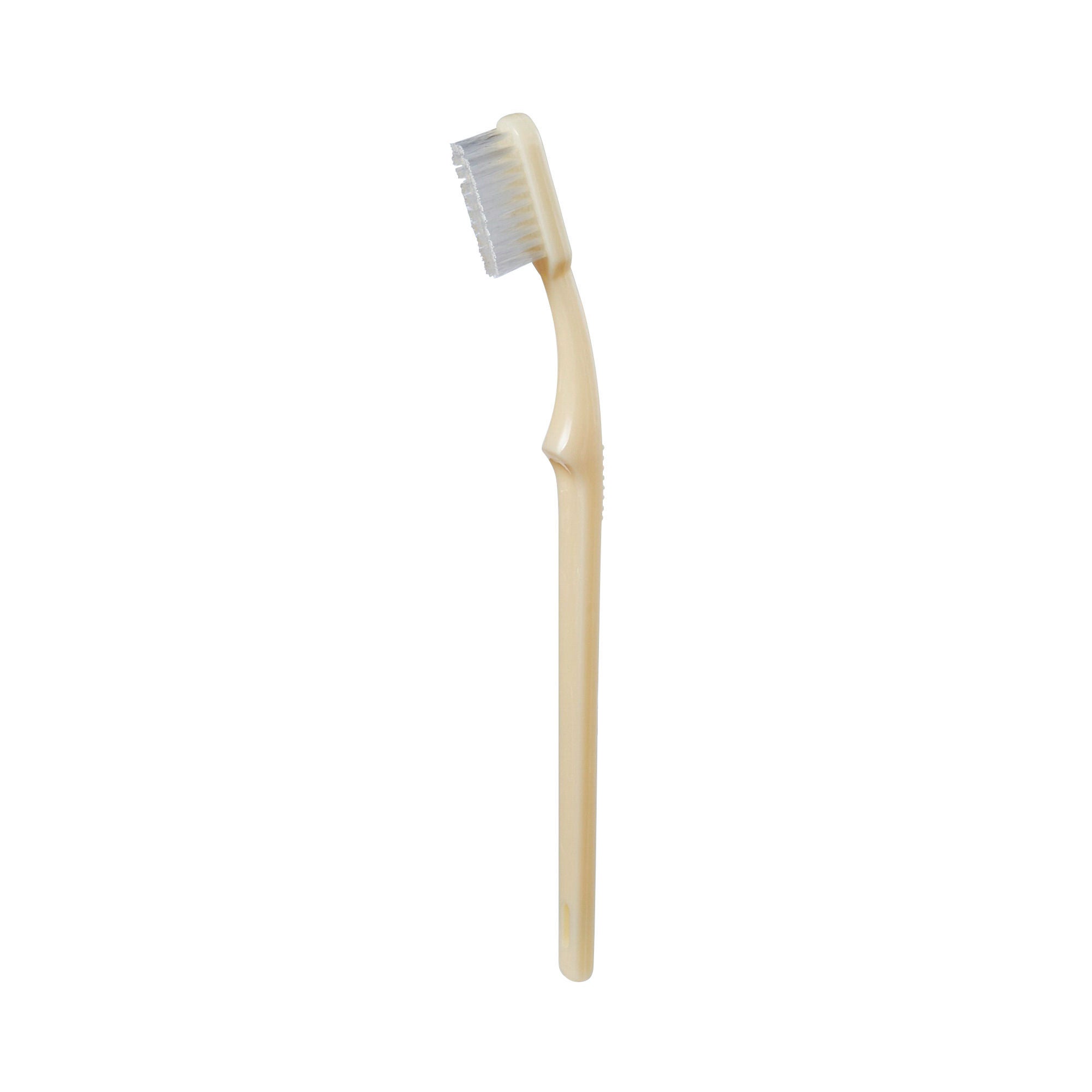 McKesson Toothbrush, Ivory, Medium, Curved Handle