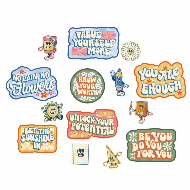 S'cool Era Gallery Wall Bulletin Board Set, 14 Pieces