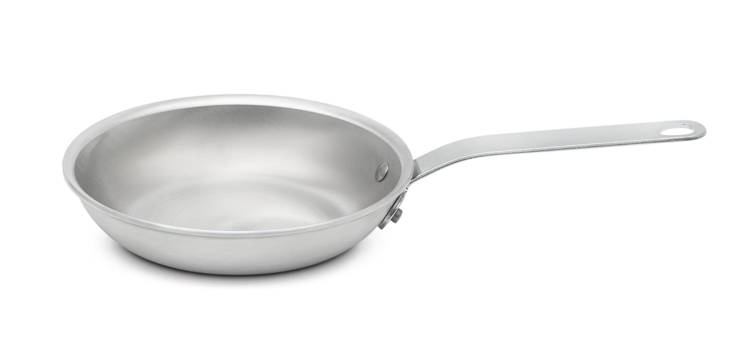 7-inch Wear-Ever® aluminum fry pan with natural finish and plated handle