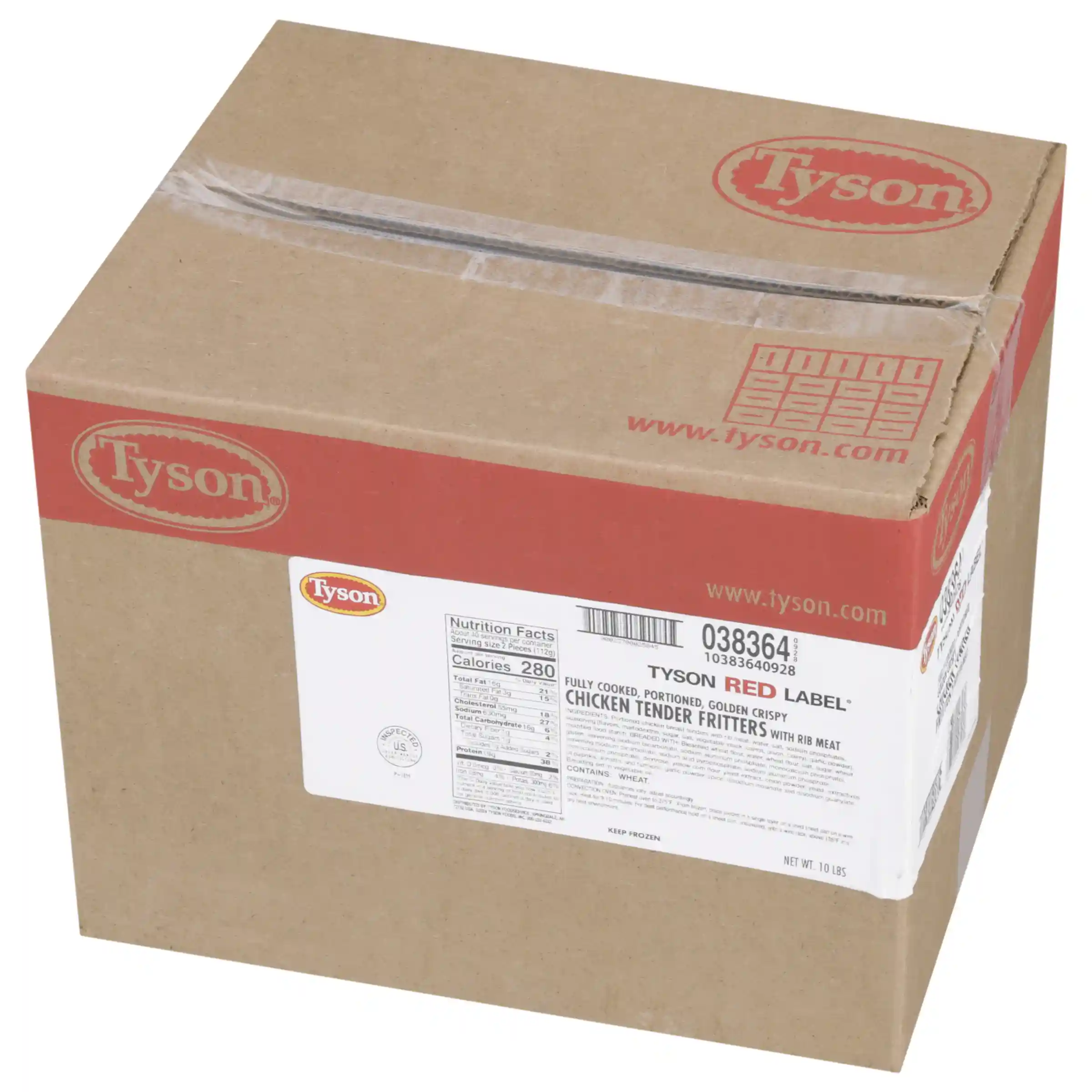 Tyson Red Label® Fully Cooked Golden Crispy Select Cut Chicken Tender Fritters _image_5