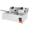 Double-well 208- to 240-volt 10-lb standard-duty Cayenne® countertop deep fryer
