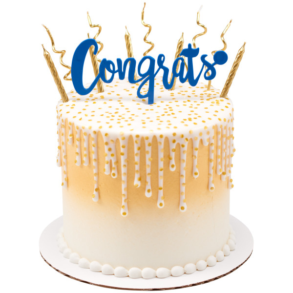 Congrats Assortment Plastic Candle Holder