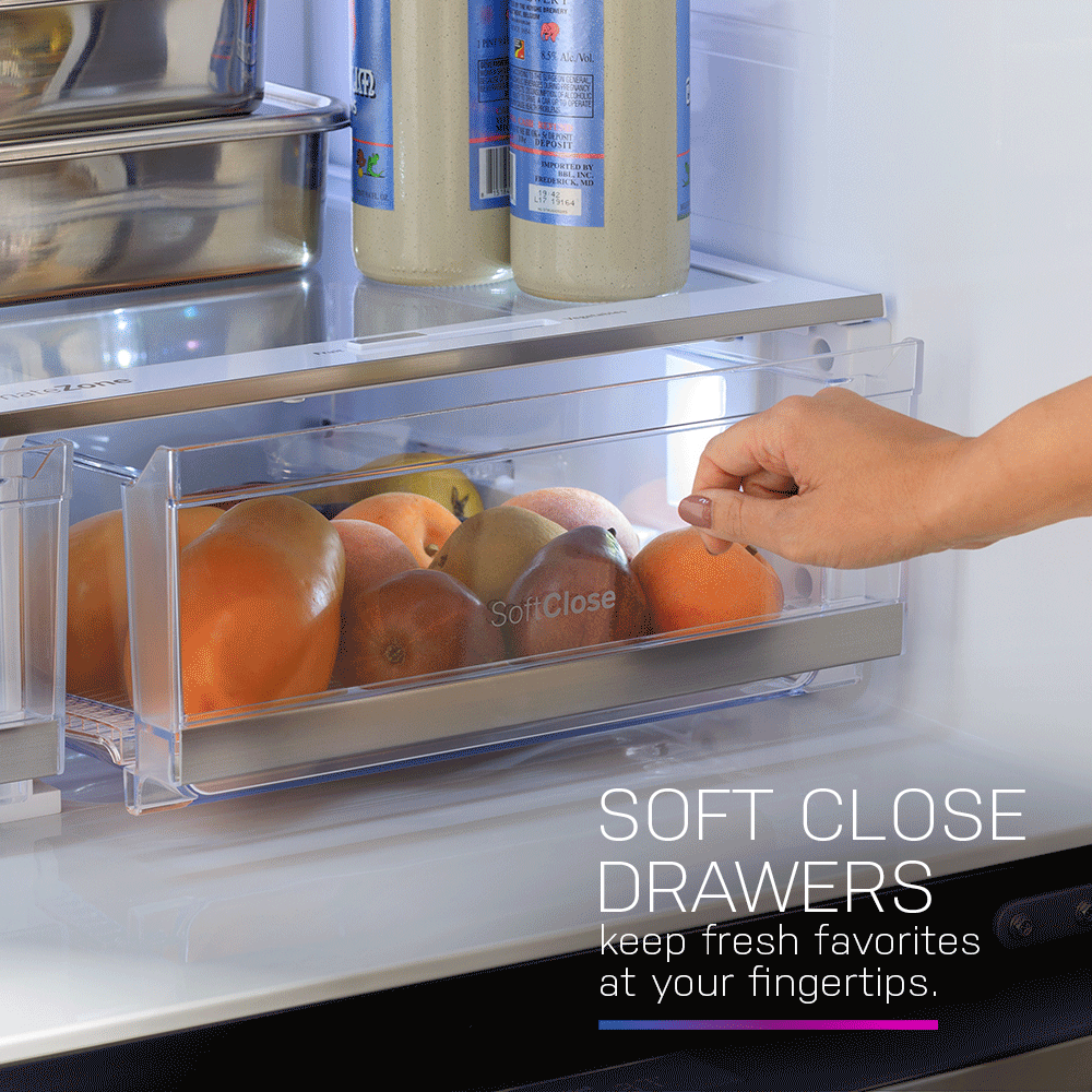Soft-Close Produce Drawers