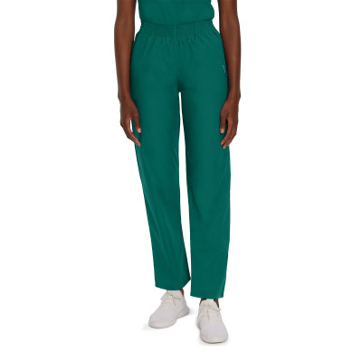 Landau 8327 Ladies Relaxed Fit Elastic Waist Straight Leg Scrub Pant with 2 Hip Pockets-Landau