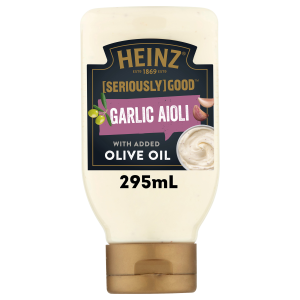  Heinz® [SERIOUSLY] GOOD® Garlic Aioli with added Olive Oil 295mL 
