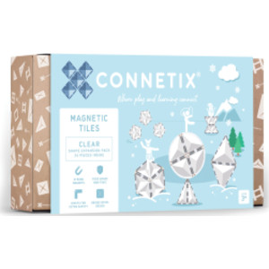 Magnetic Tiles Clear Shape Expansion Pack, 24 Pieces