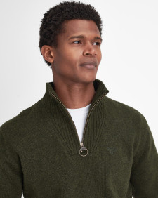 Essential Half-Zip Jumper Seaweed