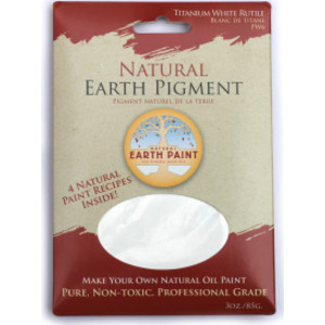 Earth & Mineral Pigment, Titanium White Rutile, 3 oz