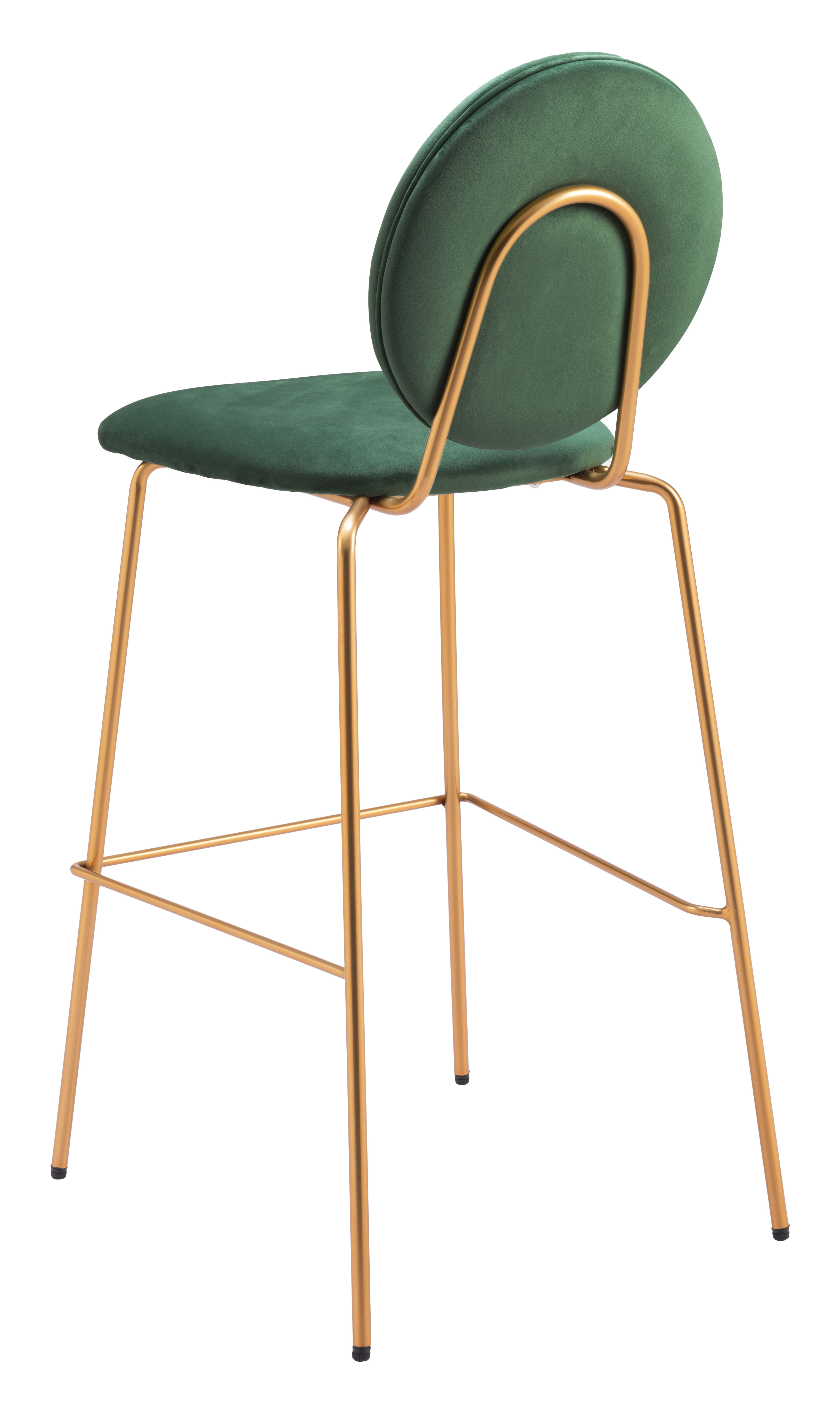 Odessa Barstool (Set of 2) Green & Gold product image