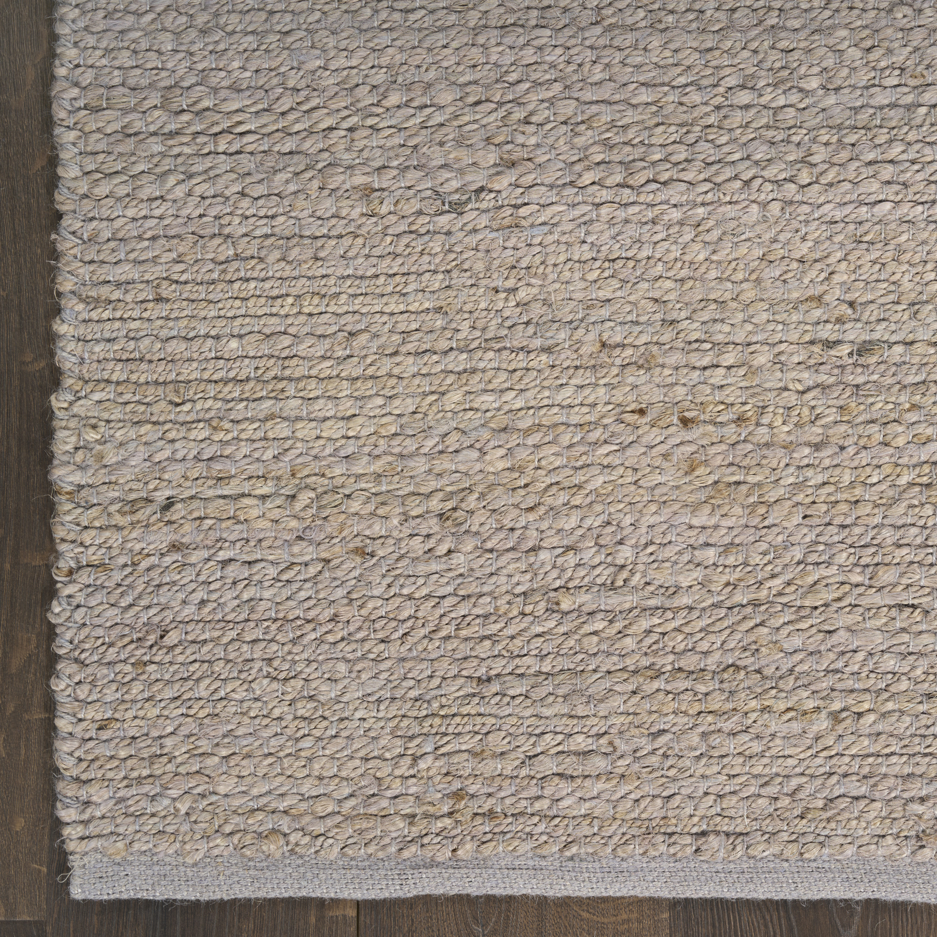 Nourison Natural Jute 3' x 5' Grey Farmhouse Indoor Rug