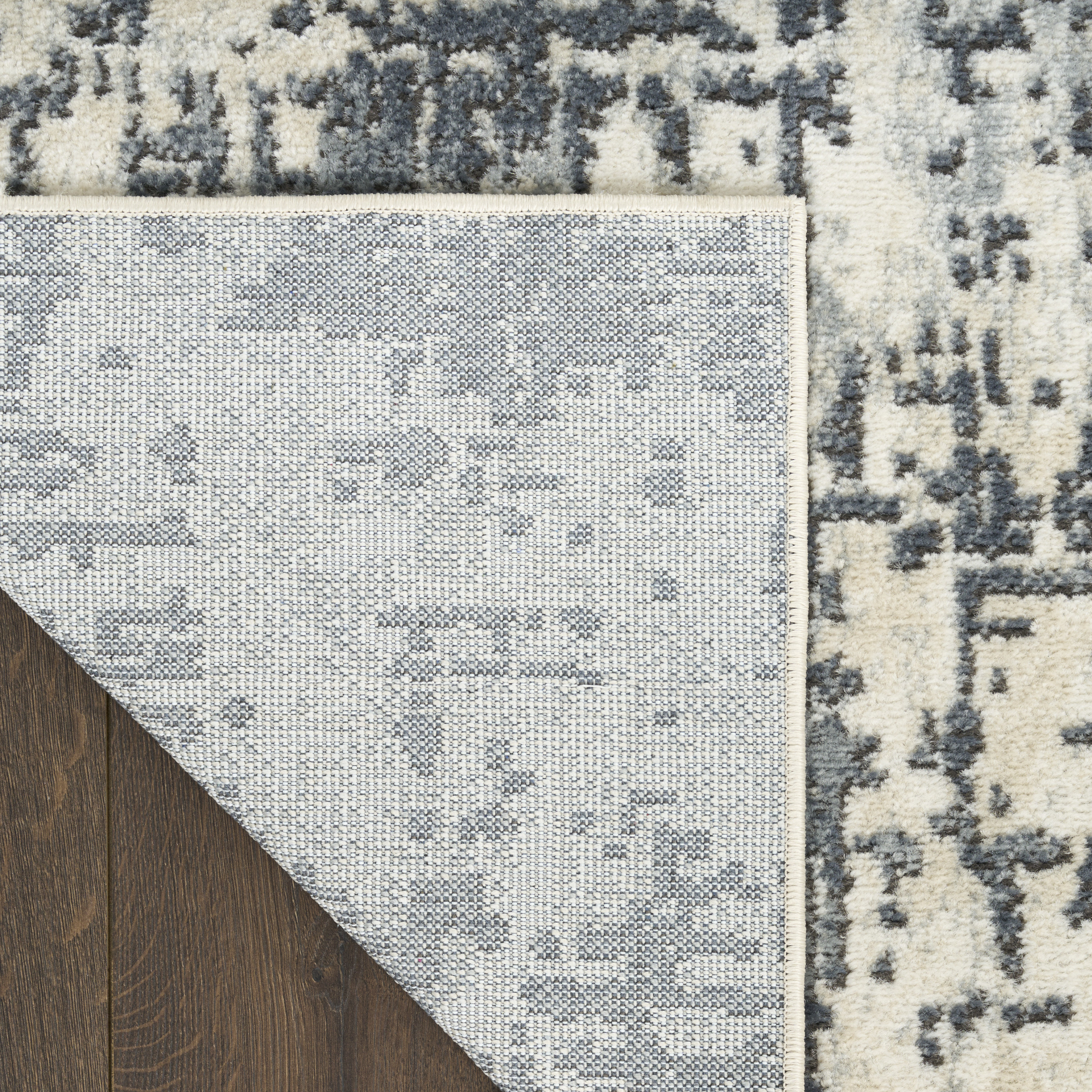 Nourison Quarry 7'10" x 9'10" Ivory Grey Modern Indoor Rug