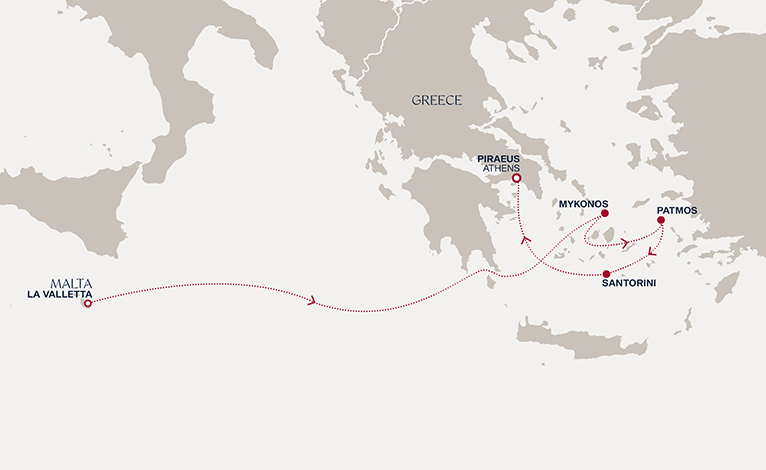 Itinerary map