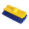 Rubbermaid Commercial, 10in, Floor Scrub, Plastic Block, Bi Level, Polypropylene Bristles, Blue
