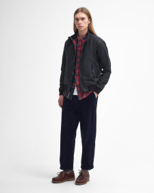 Barbour x Baracuta Porton Waxed Harrington Jacket Black