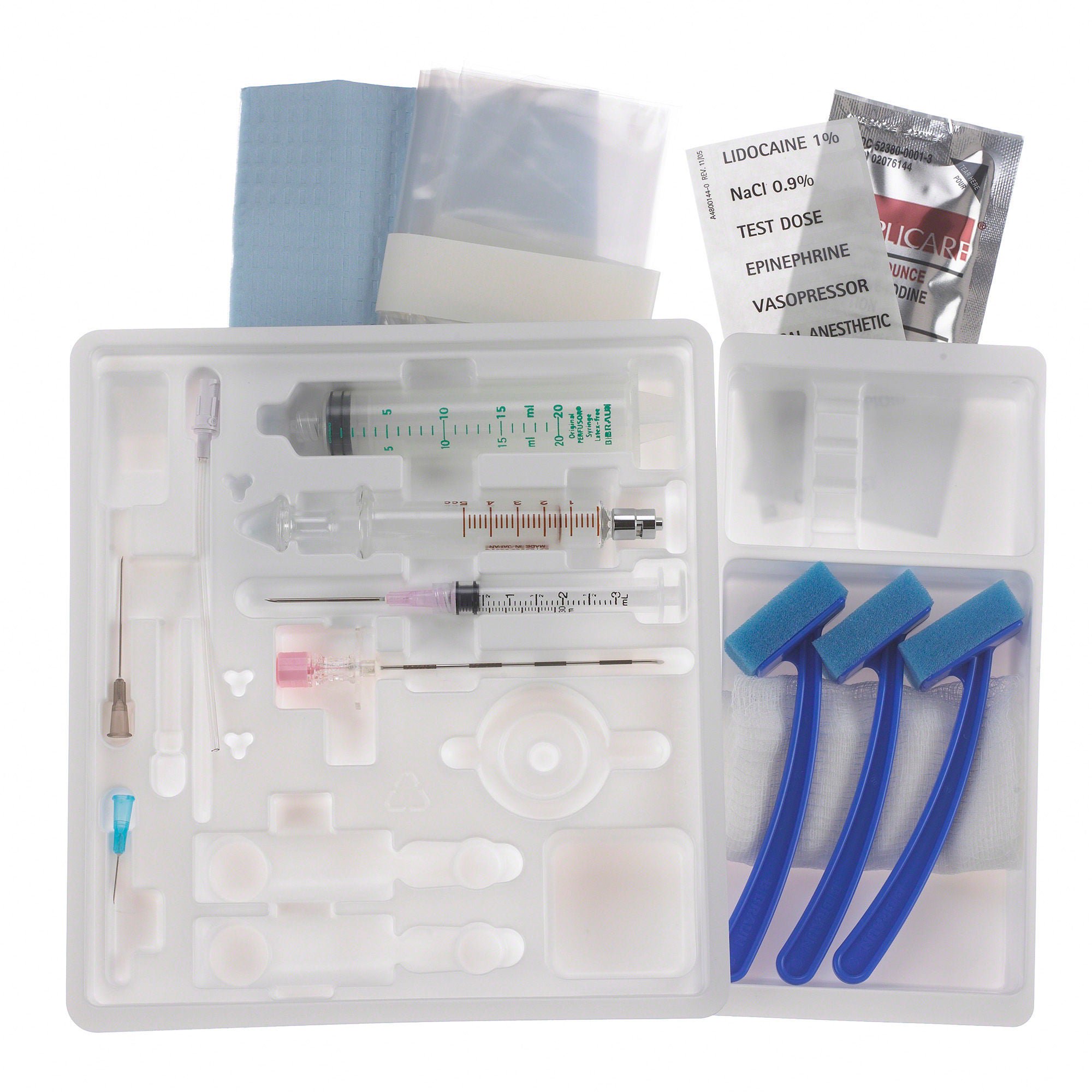 B. Braun ANES TRAY, EPIDURAL PERIFIX TUOHY LUER LOCK 18G (10/CS)