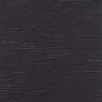 Dark charcoal woven fabric swatch, tightly woven with subtle raised grid and irregular horizontal ribs; shown close-up, evenly lit macro view with no visible surroundings.
