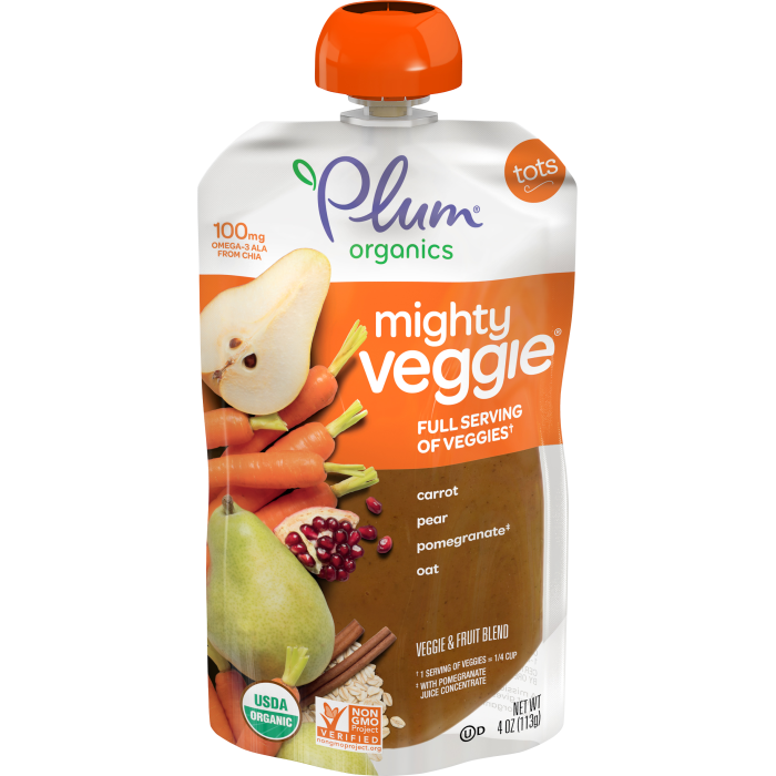 Carrot, Pear, Pomegranate & Oats Tots Pouch