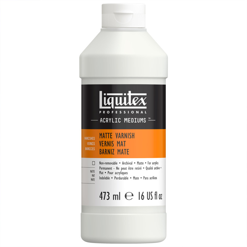 Professional Acrylic Matte Varnish, Clear, 8 oz (237 mL)