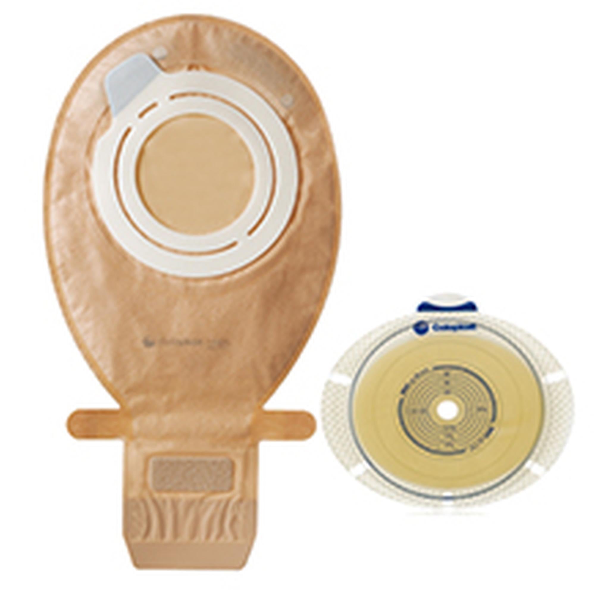 SenSura® Flex 2-Piece Transparent Ostomy Pouch, 10 – 68 mm Stomas, Yellow Match