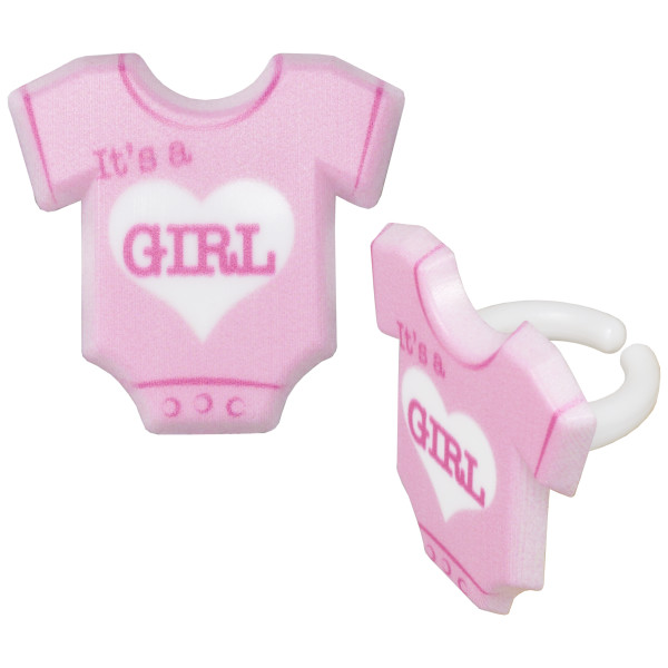 It's a Girl Cupcake Rings