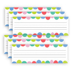 Creative Teaching Press&reg; Rainbow Drops Name Plates, 9-1/2" x 3-1/4", 36 Per Pack, 6 Packs CTP10622-6