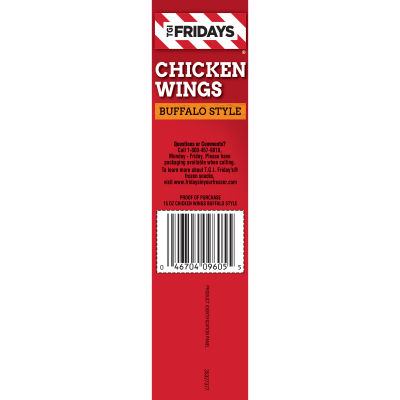 TGI Fridays Buffalo Style Chicken Wings, 15 oz Box