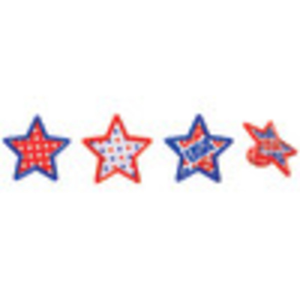 Patriotic USA Star Cupcake Rings