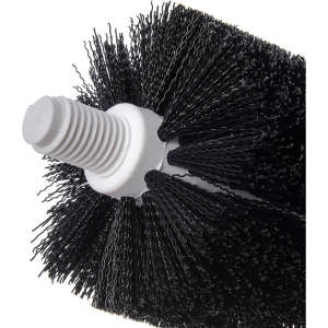 Carlisle, Flo-Pac, 4in, Floor Drain Brush, Polypropylene Bristles, Black