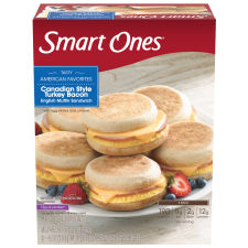 Smart Ones Tasty American Favorites Canadian Style Turkey Bacon English Muffin Sandwiches 6 - 4 oz Packs