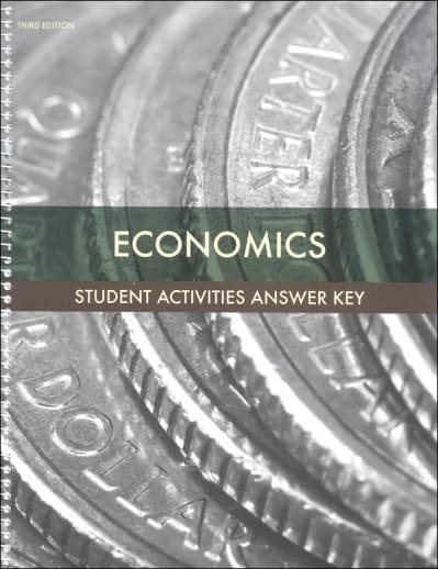BJU Press Economics Student Activities Manual Key 3rd Edition