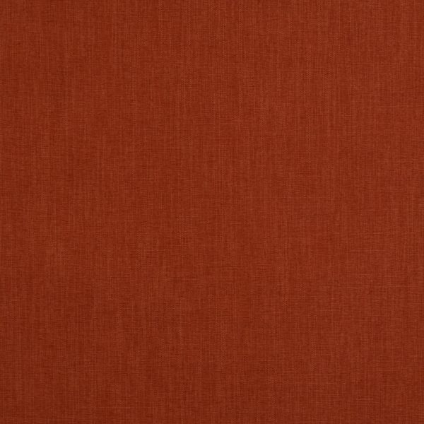 Rust-colored woven fabric panel covering the surface, lying flat and evenly lit, showing subtle crosshatch texture and uniform color across a plain backdrop.