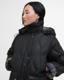 Longline Yasmin Down Puffer Jacket Black