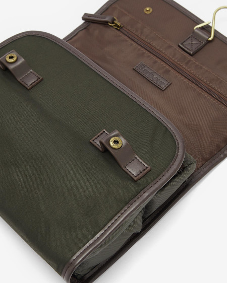 Waxed Hanging Washbag