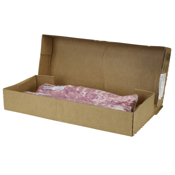 ALWAYS TENDER(r) Pork Loin, Center Cut, Log, Boneless, Strap Off, Vacuum Packed, 2 pc . C1RM - Front Right Open Case (Hi Res)