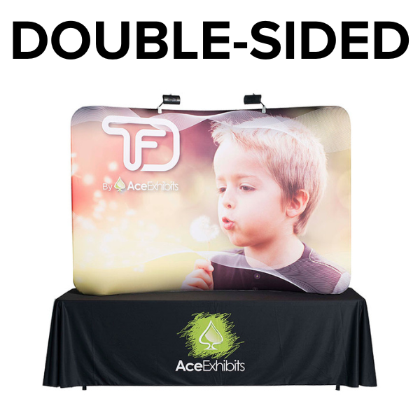8'w x 5'h Curved Double-Sided Graphic
