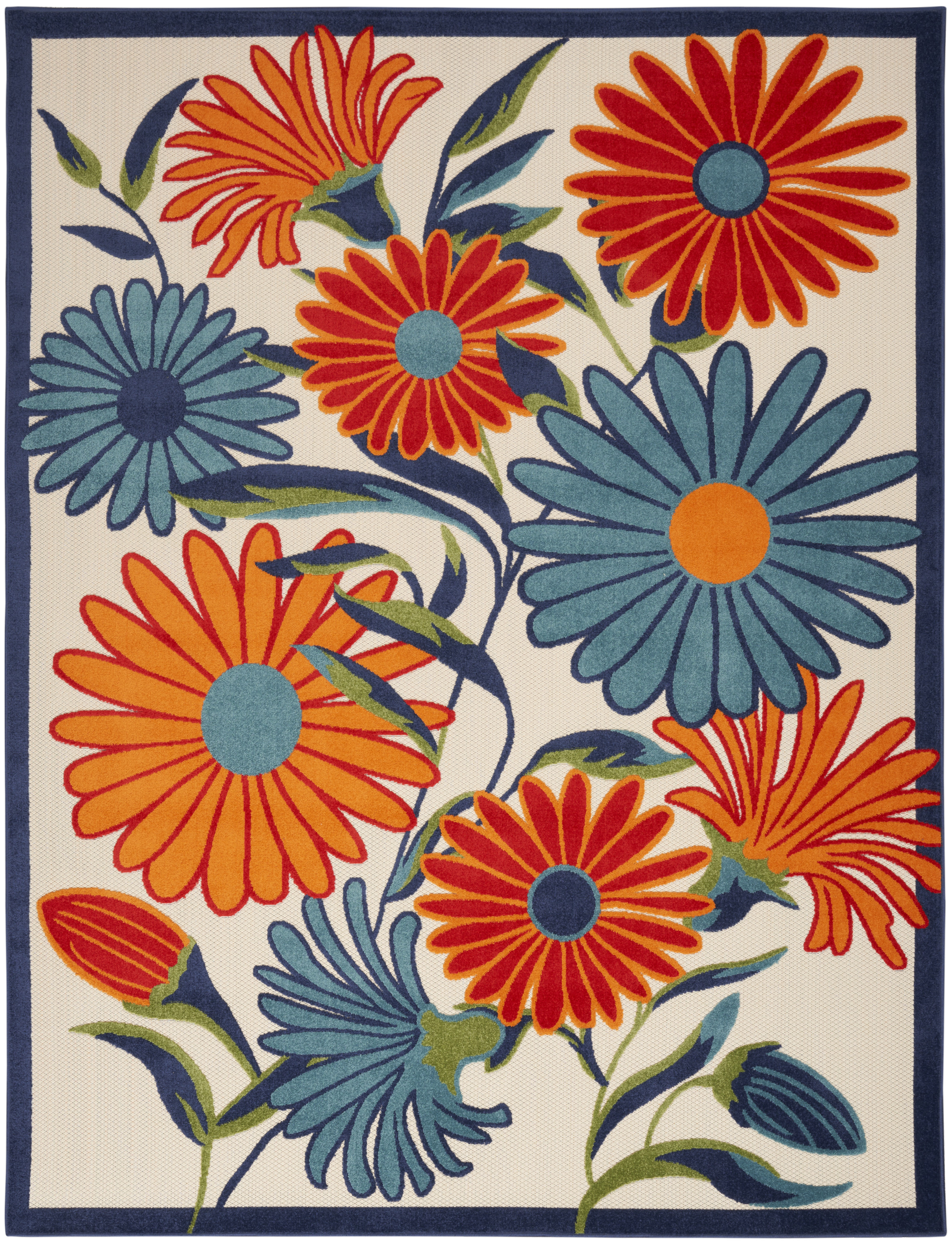 Nourison Aloha 6' x 9' Multicolor Contemporary Rug