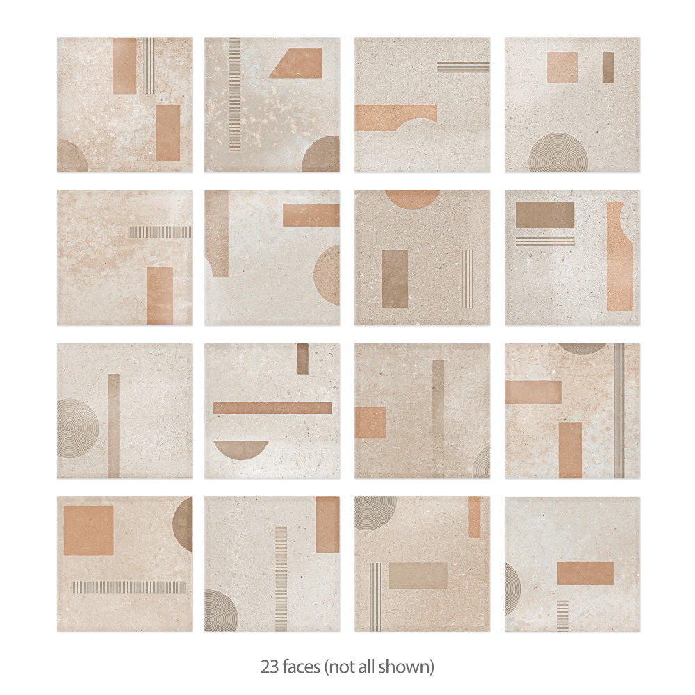 Adagio Decor Element 9-3/4 in. x 9-3/4 in. Porcelain Floor and Wall Tile