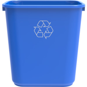 7 Gallon Recycle Basket, Blue