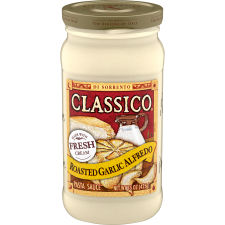 Classico Roasted Garlic Alfredo Pasta Sauce, 15 oz Jar