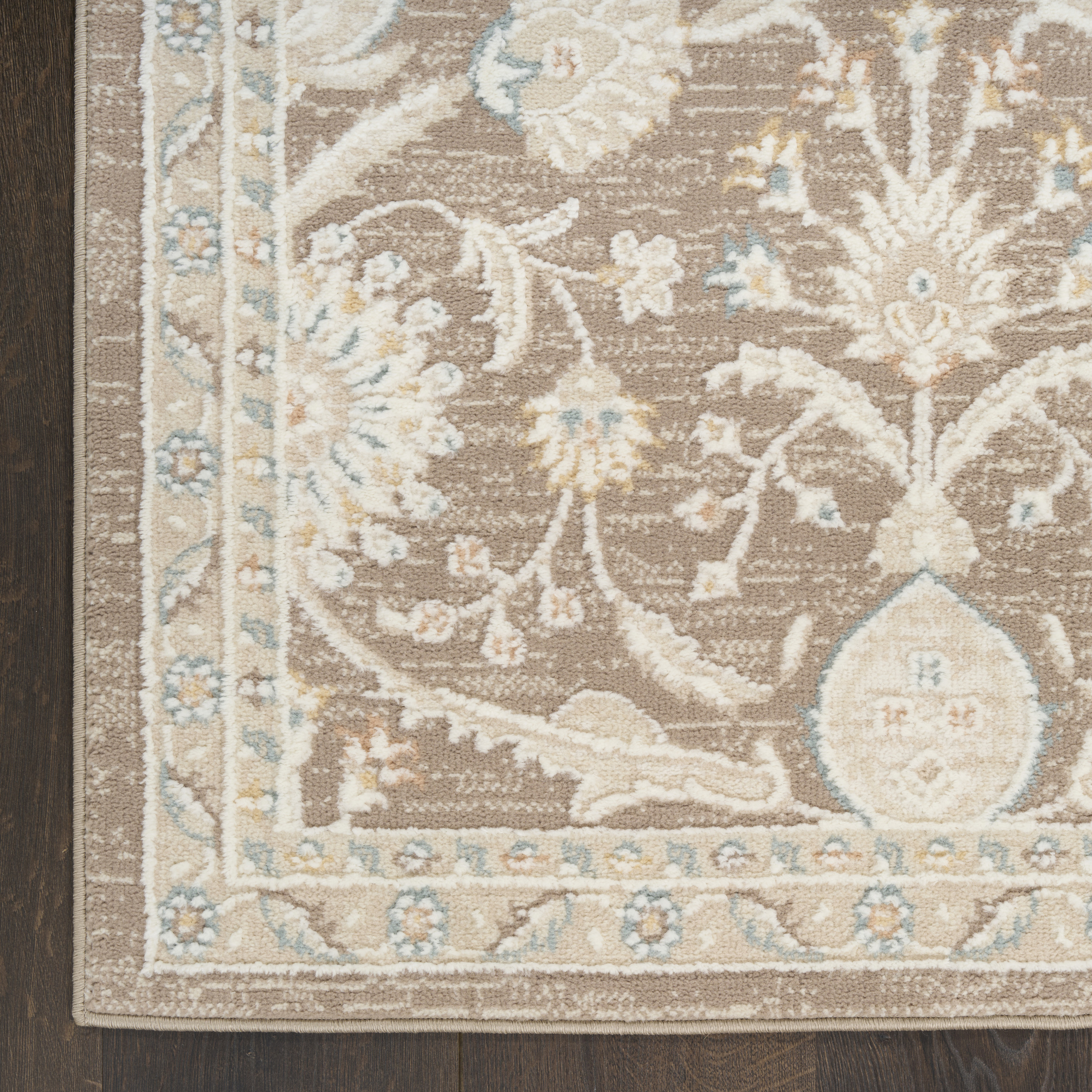 Nourison Isla 7'10" x 9'10" Mocha Vintage Indoor Rug