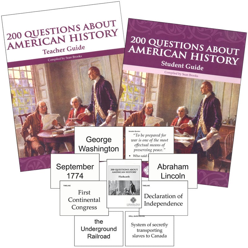 200 Questions About American History Set | Memoria Press